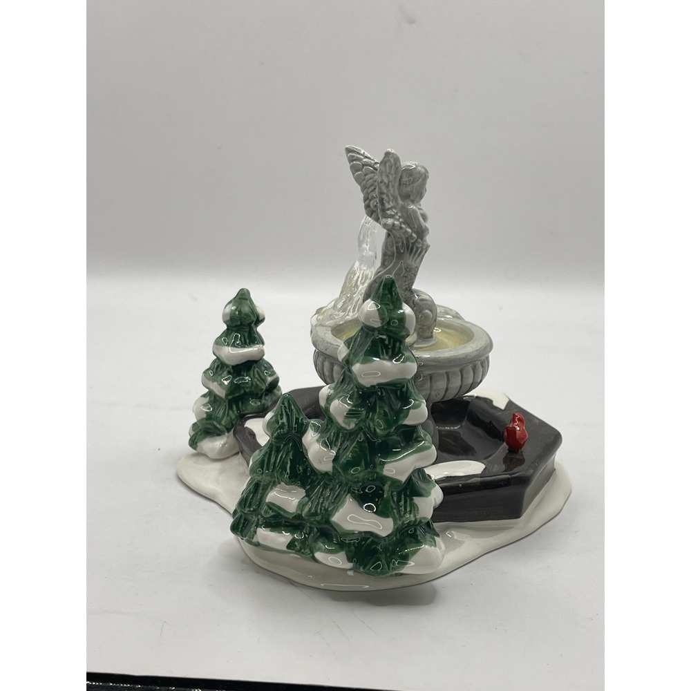 Department 56 Snow Village Winter Fountain Handpainted Ceramic Accessory 5409-7 - Picture 7 of 9